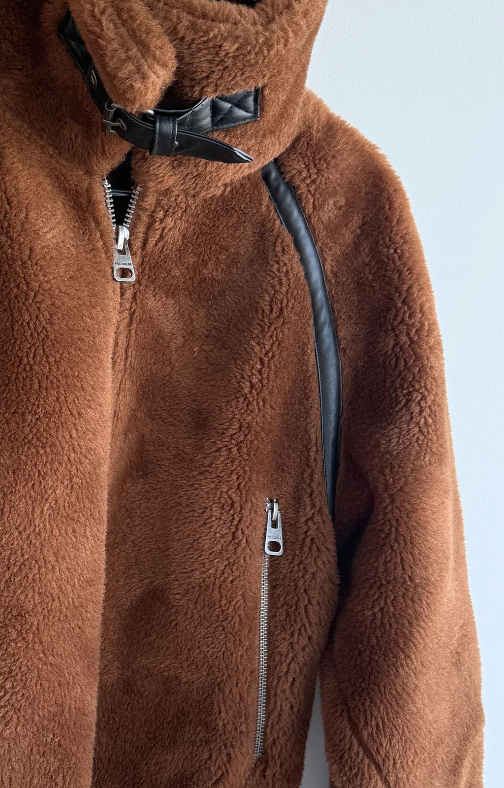 Chamarra efecto pelo