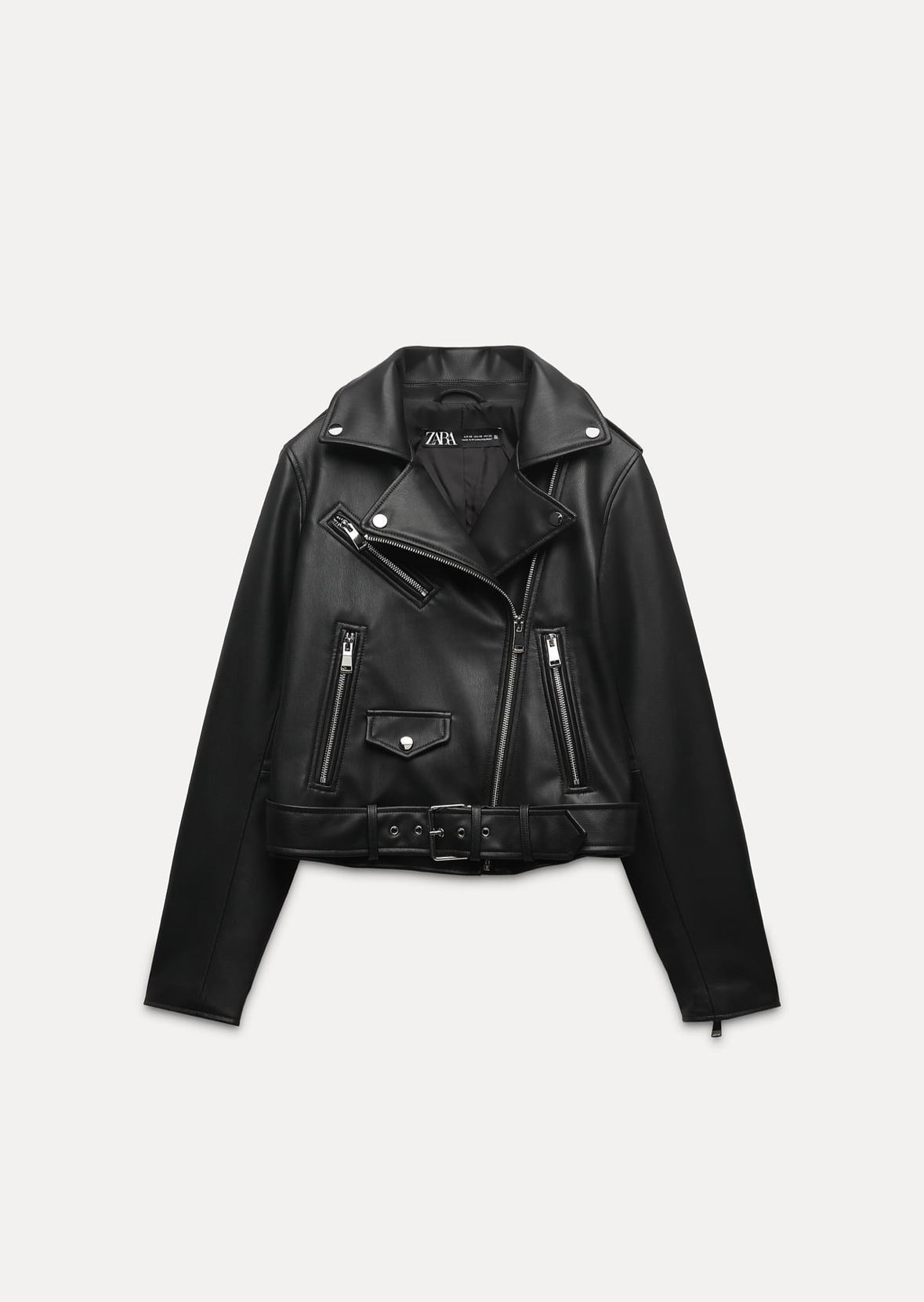 Chamarra Biker Efecto Piel