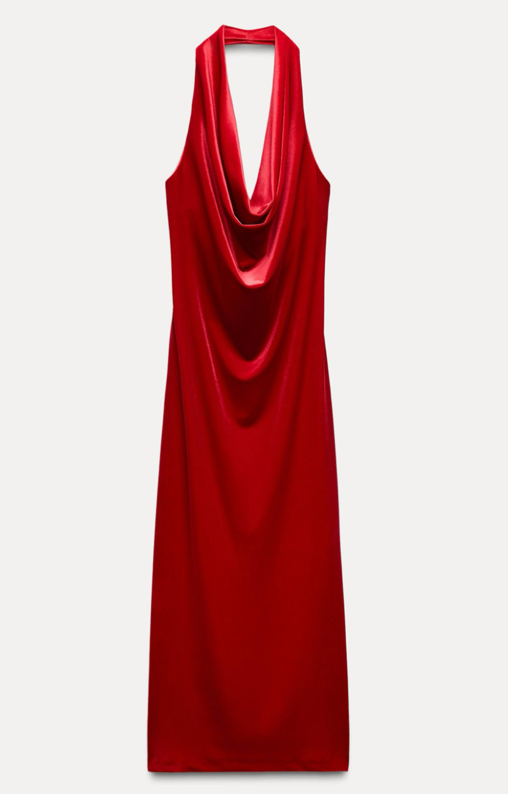 Vestido halter terciopelo