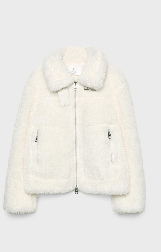 Cazadora aviador efecto borreguillo