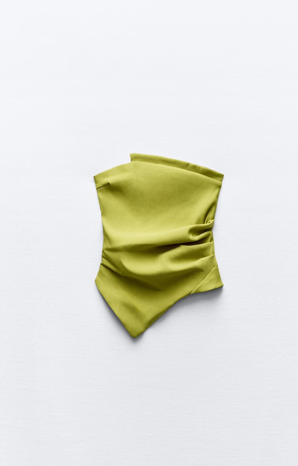 Top strapless asimétrico