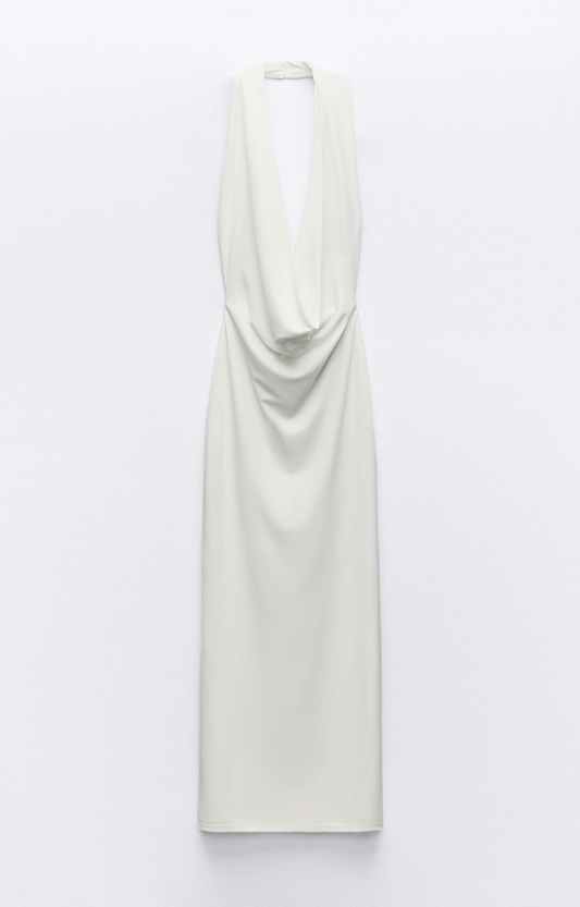 Vestido largo halter