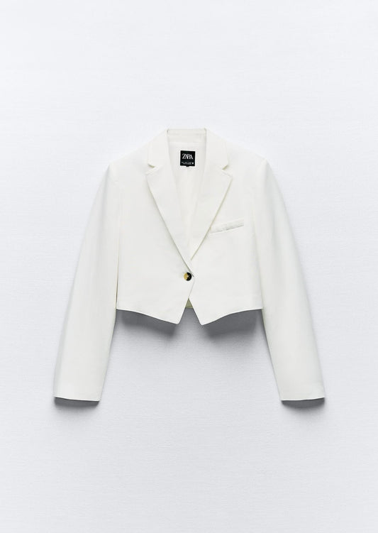 Blazer crop lino