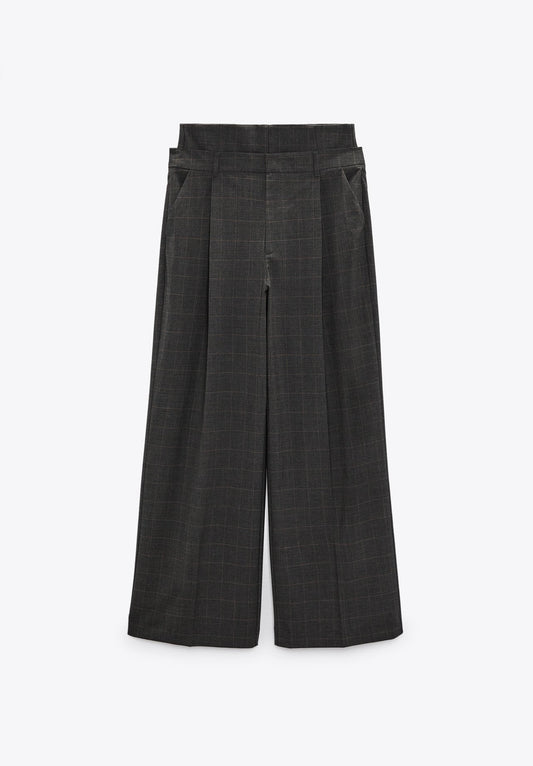 Pantalón vestir con efecto corset